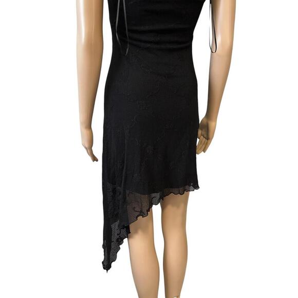 Elegant Strapless Black Lace Dress - Picture 6 of 7